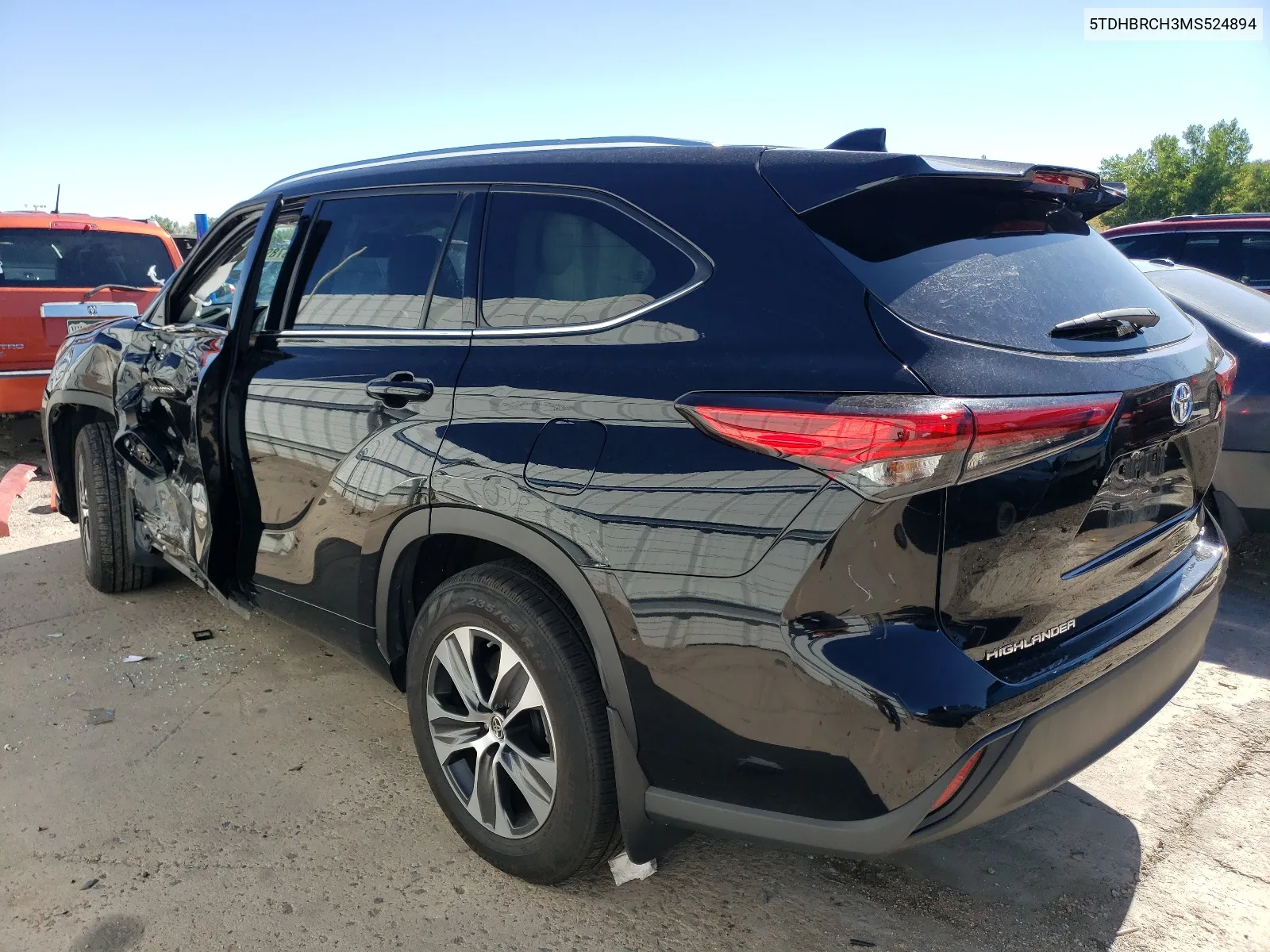 2021 Toyota Highlander Hybrid Xle VIN: 5TDHBRCH3MS524894 Lot: 67890564