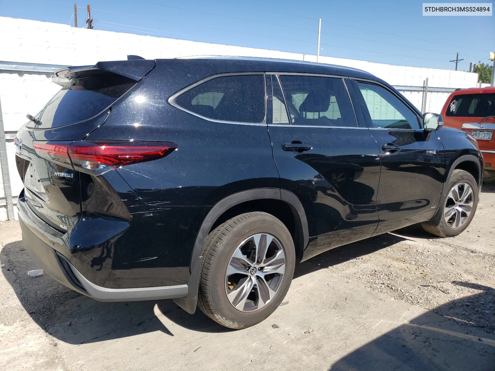 2021 Toyota Highlander Hybrid Xle VIN: 5TDHBRCH3MS524894 Lot: 67890564