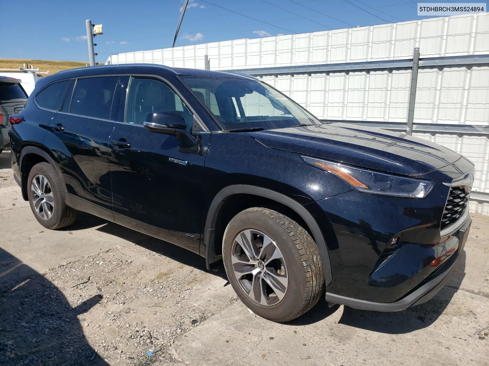 2021 Toyota Highlander Hybrid Xle VIN: 5TDHBRCH3MS524894 Lot: 67890564