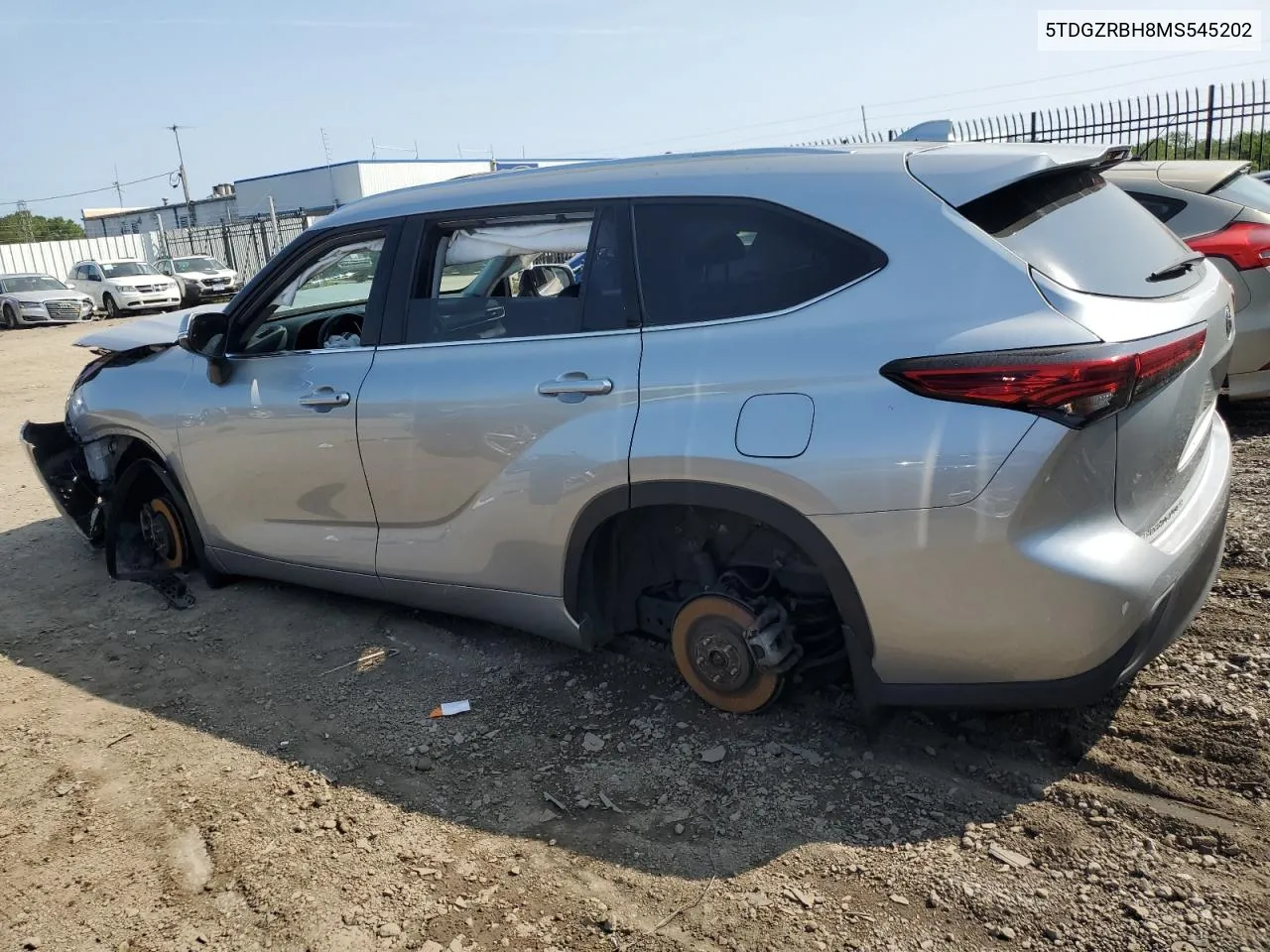 2021 Toyota Highlander Xle VIN: 5TDGZRBH8MS545202 Lot: 68241244