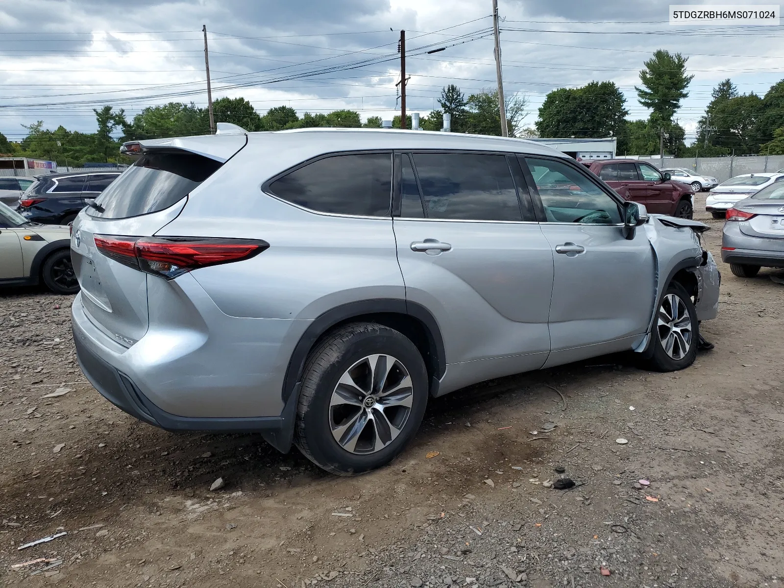 2021 Toyota Highlander Xle VIN: 5TDGZRBH6MS071024 Lot: 68318764