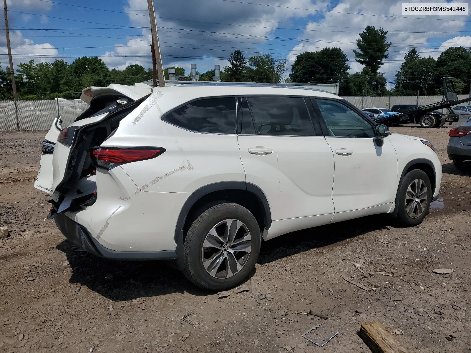 2021 Toyota Highlander Xle VIN: 5TDGZRBH3MS542448 Lot: 68346744