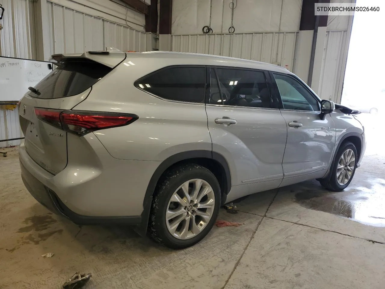 2021 Toyota Highlander Hybrid Limited VIN: 5TDXBRCH6MS026460 Lot: 68618874