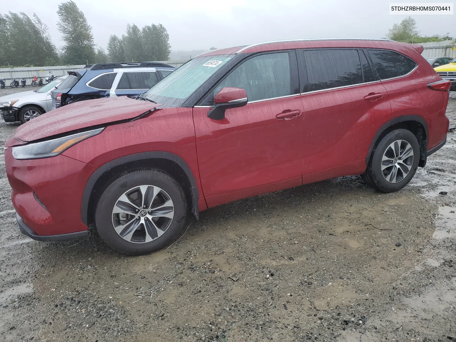 2021 Toyota Highlander Xle VIN: 5TDHZRBH0MS070441 Lot: 68694734