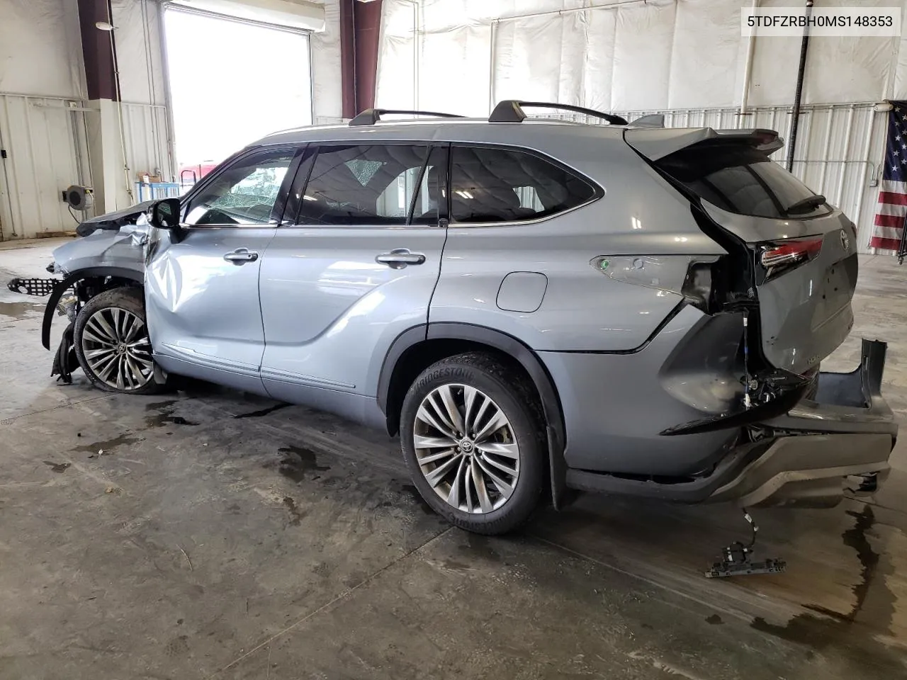 2021 Toyota Highlander Platinum VIN: 5TDFZRBH0MS148353 Lot: 68861234