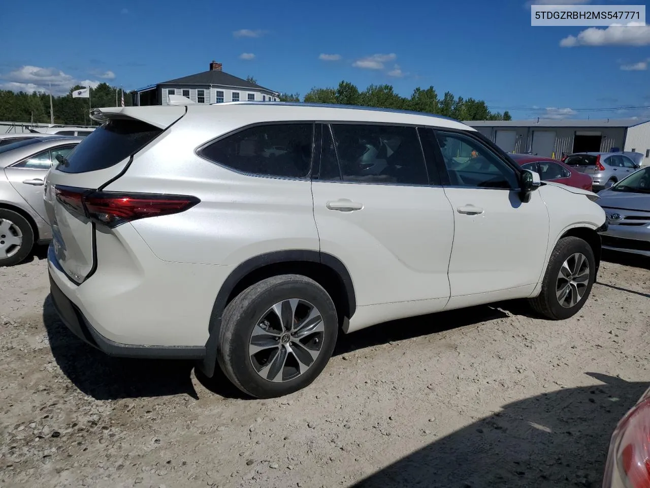 2021 Toyota Highlander Xle VIN: 5TDGZRBH2MS547771 Lot: 69089814