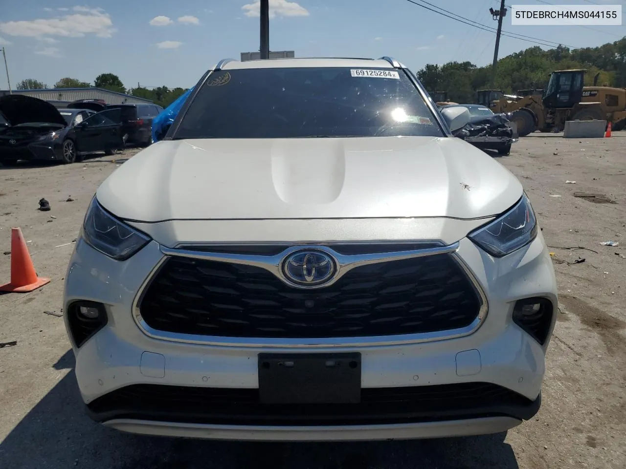 2021 Toyota Highlander Hybrid Platinum VIN: 5TDEBRCH4MS044155 Lot: 69125284