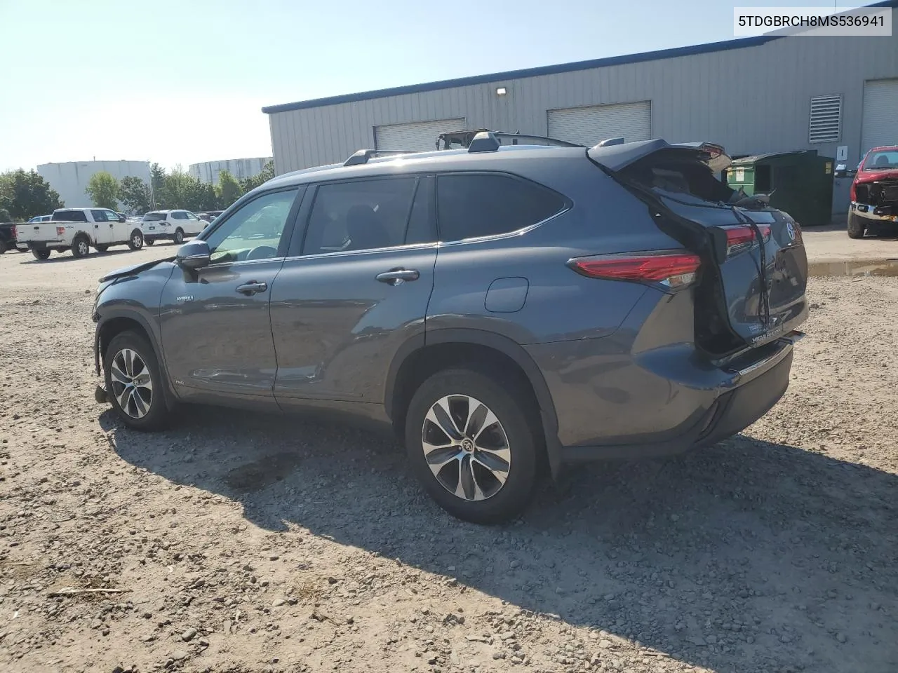 2021 Toyota Highlander Hybrid Xle VIN: 5TDGBRCH8MS536941 Lot: 69668964