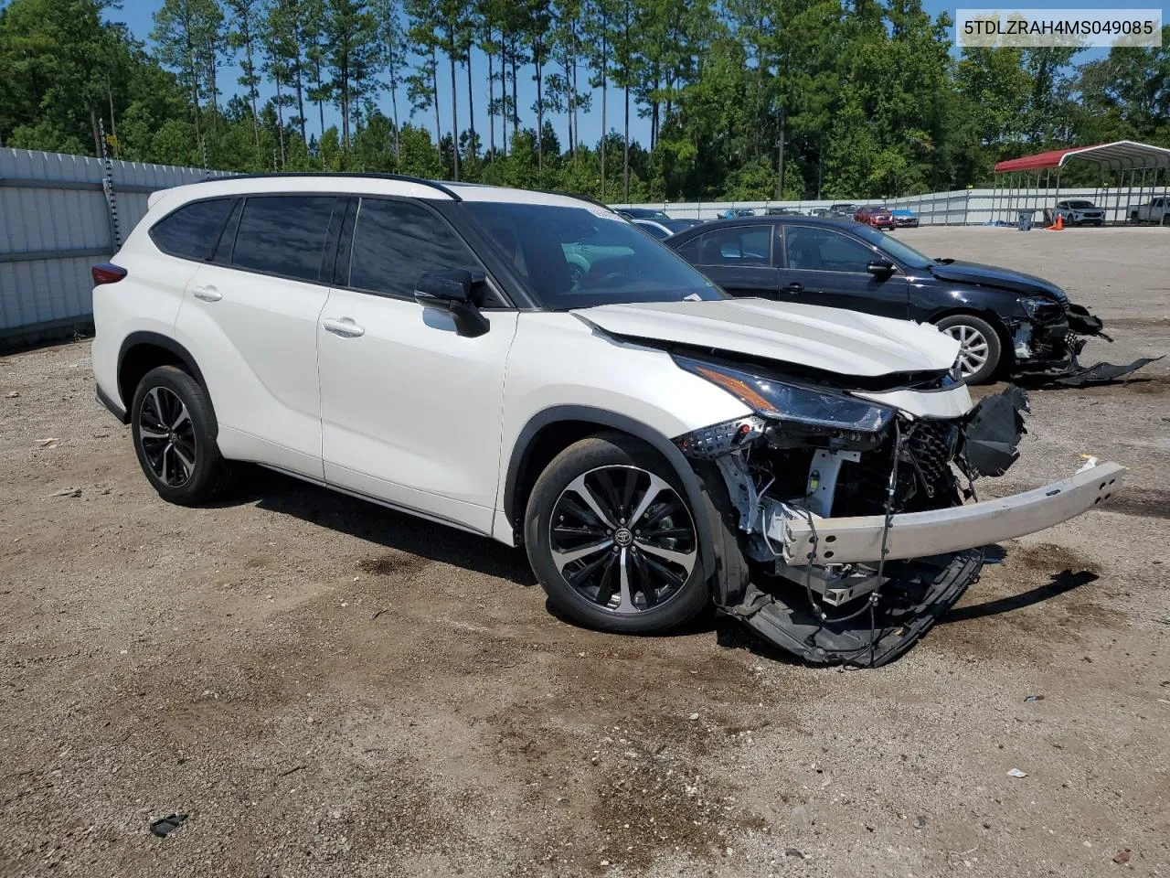 2021 Toyota Highlander Xse VIN: 5TDLZRAH4MS049085 Lot: 69847104