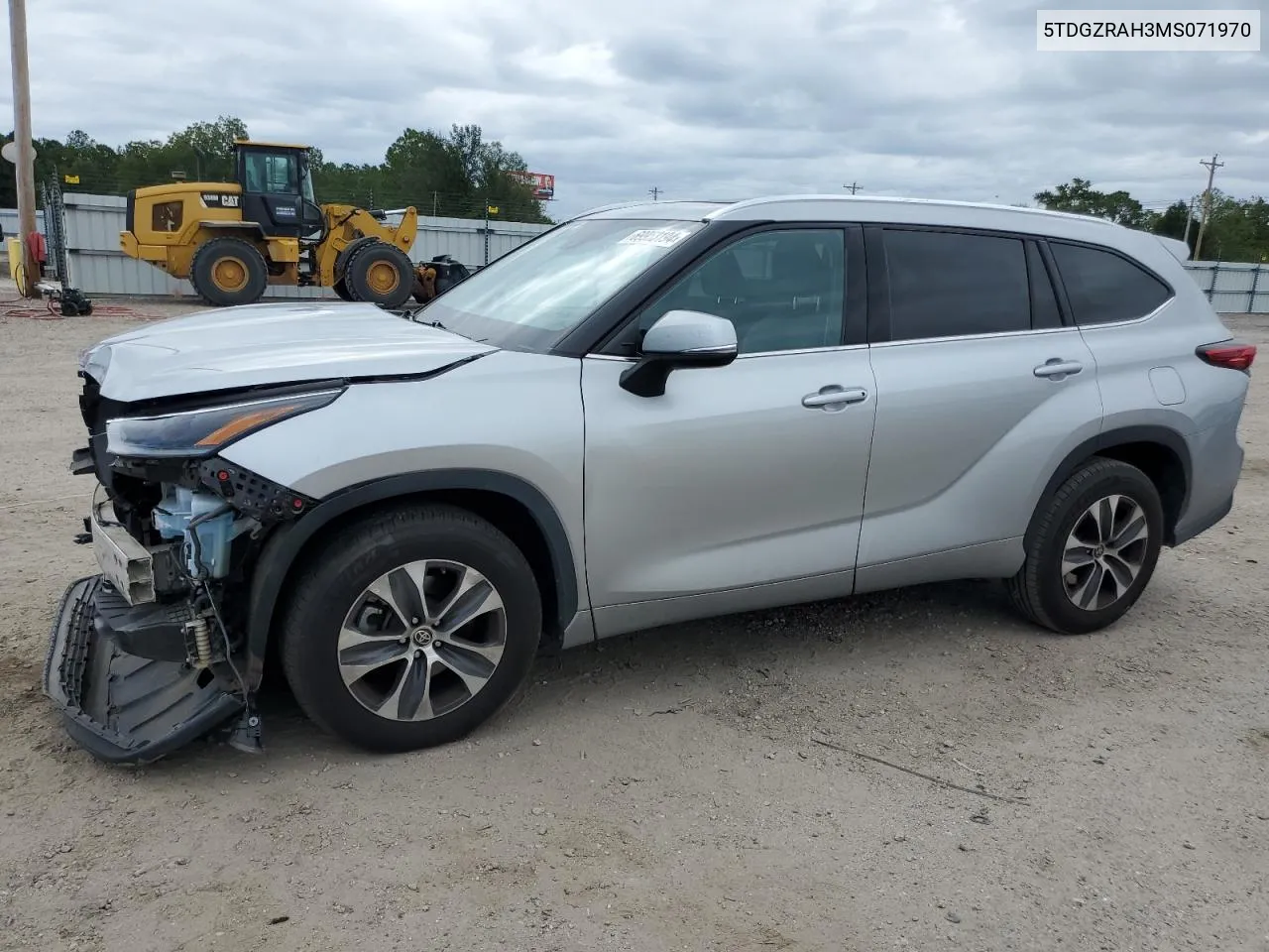 2021 Toyota Highlander Xle VIN: 5TDGZRAH3MS071970 Lot: 69953194