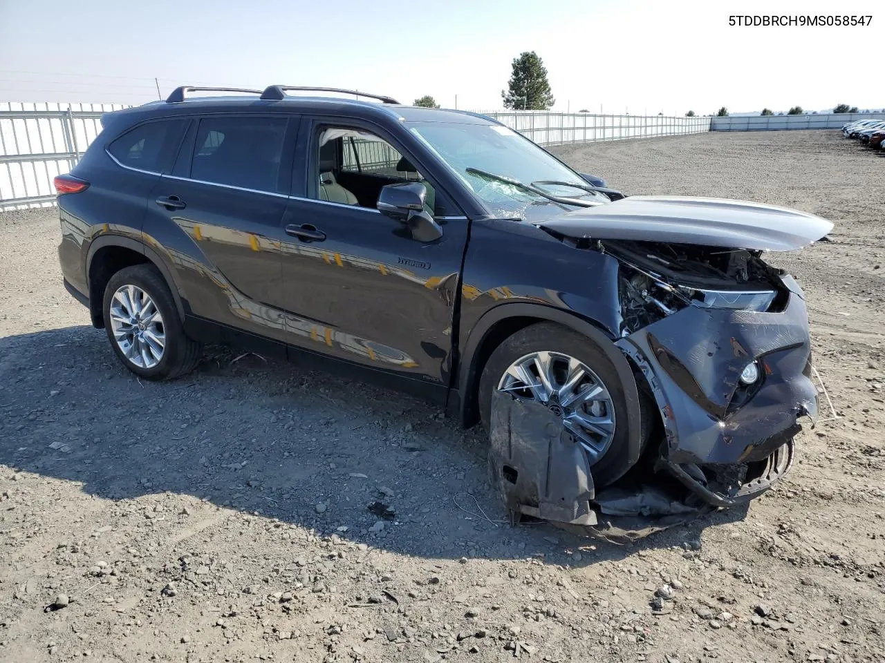 2021 Toyota Highlander Hybrid Limited VIN: 5TDDBRCH9MS058547 Lot: 70027024