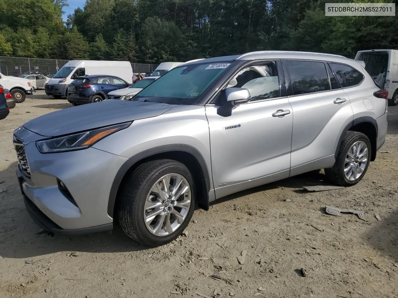 2021 Toyota Highlander Hybrid Limited VIN: 5TDDBRCH2MS527011 Lot: 70215514