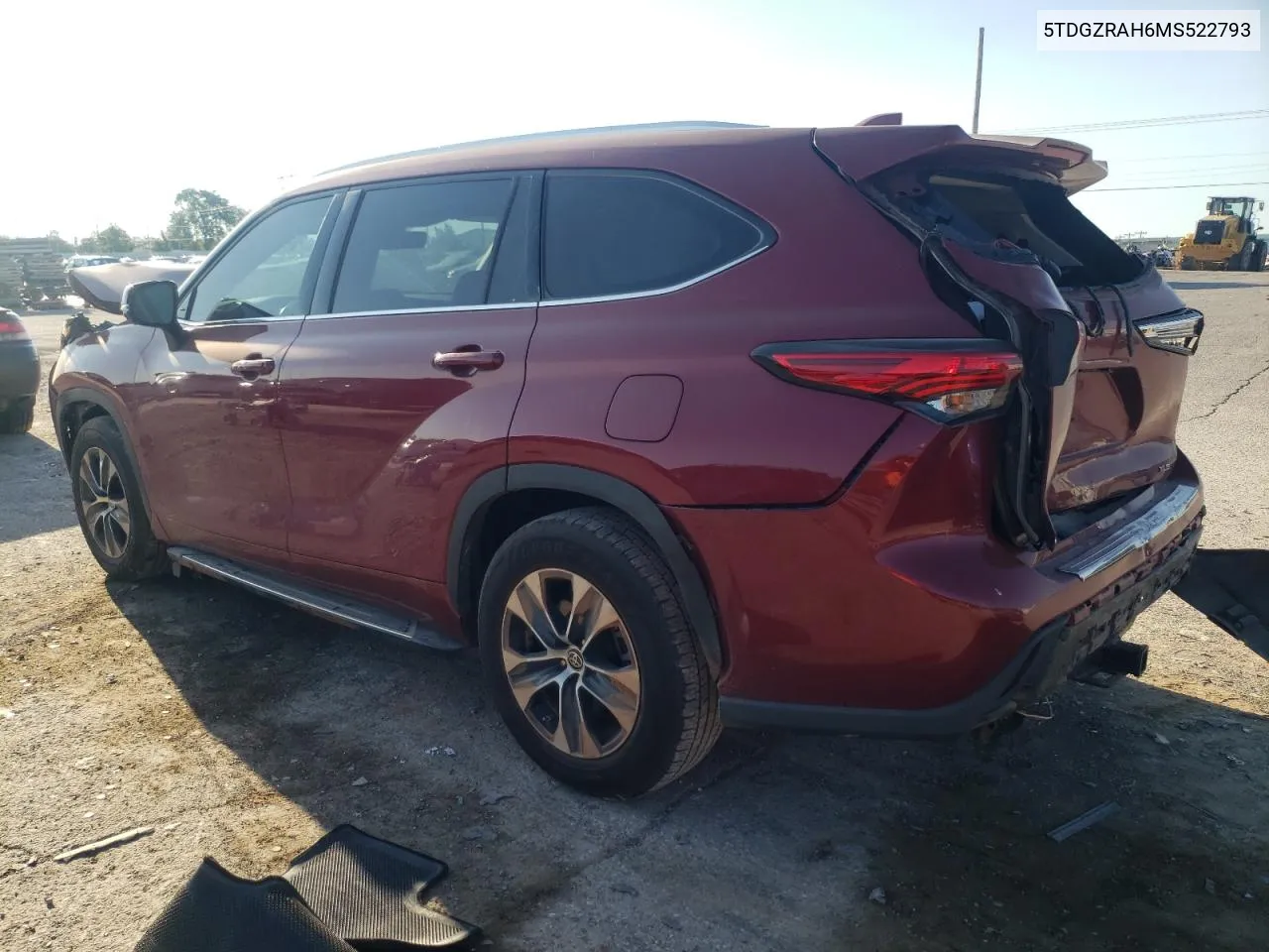 2021 Toyota Highlander Xle VIN: 5TDGZRAH6MS522793 Lot: 70220254