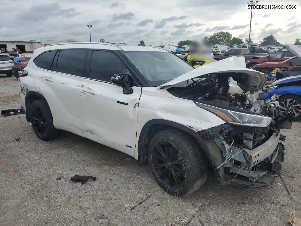 2021 Toyota Highlander Hybrid Platinum VIN: 5TDEBRCH5MS016560 Lot: 70404624