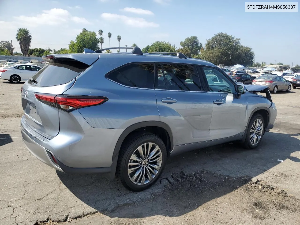 2021 Toyota Highlander Platinum VIN: 5TDFZRAH4MS056387 Lot: 70997234