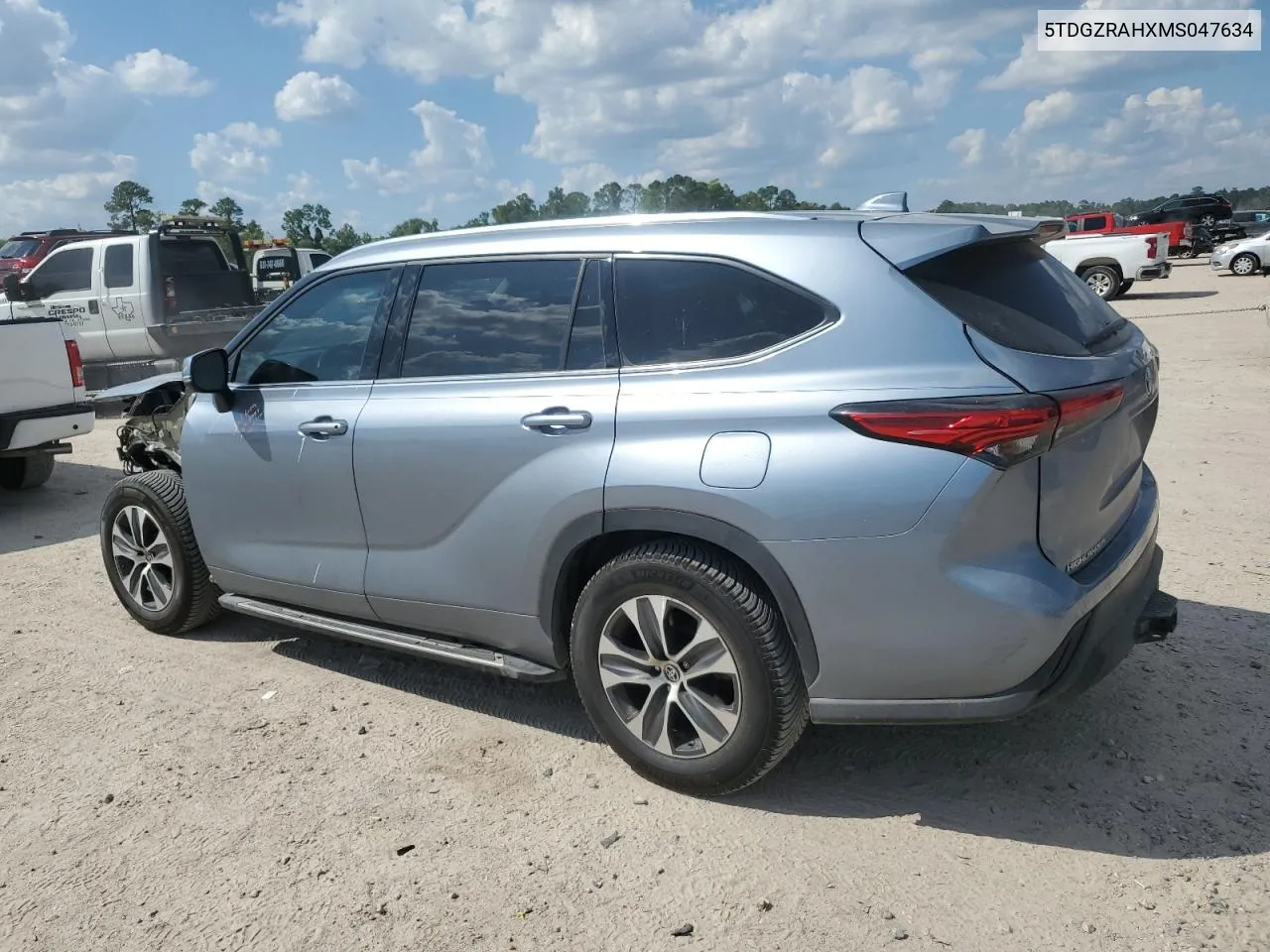 2021 Toyota Highlander Xle VIN: 5TDGZRAHXMS047634 Lot: 71105494