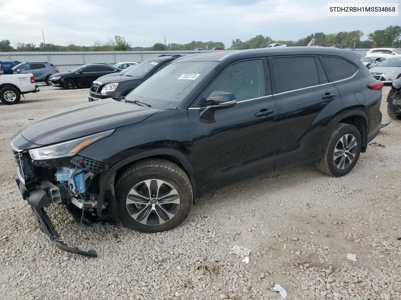 2021 Toyota Highlander Xle VIN: 5TDHZRBH1MS534868 Lot: 71303174