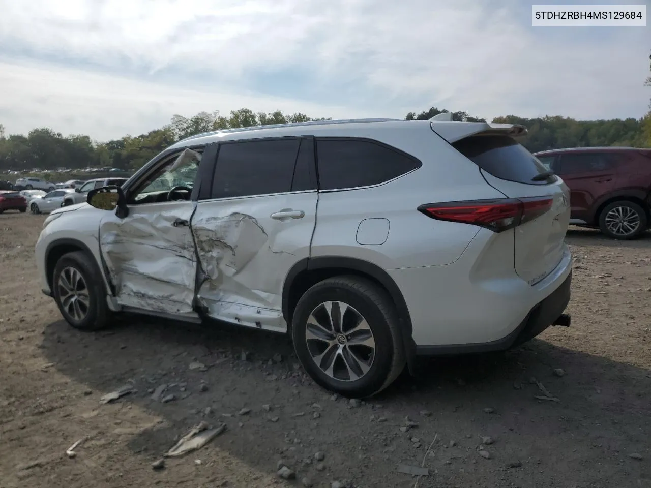 2021 Toyota Highlander Xle VIN: 5TDHZRBH4MS129684 Lot: 71477744