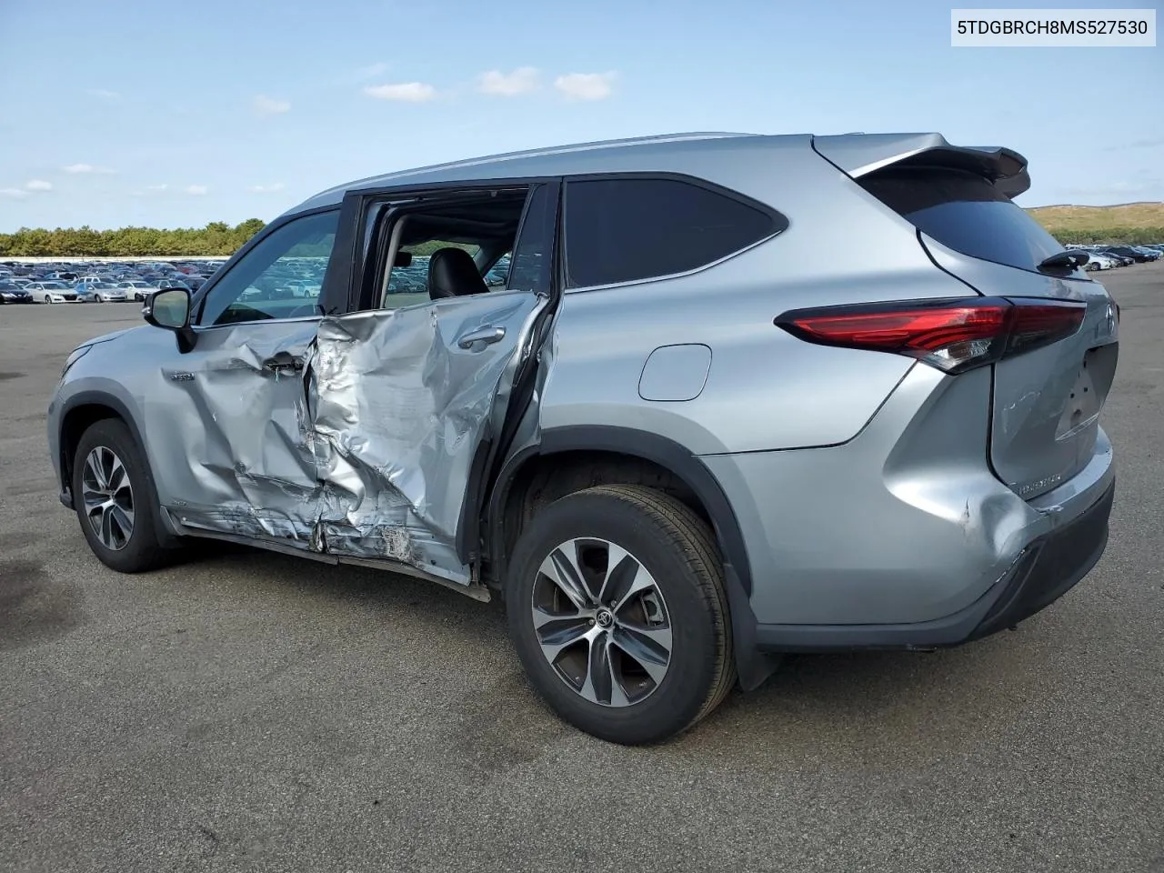 2021 Toyota Highlander Hybrid Xle VIN: 5TDGBRCH8MS527530 Lot: 71486264