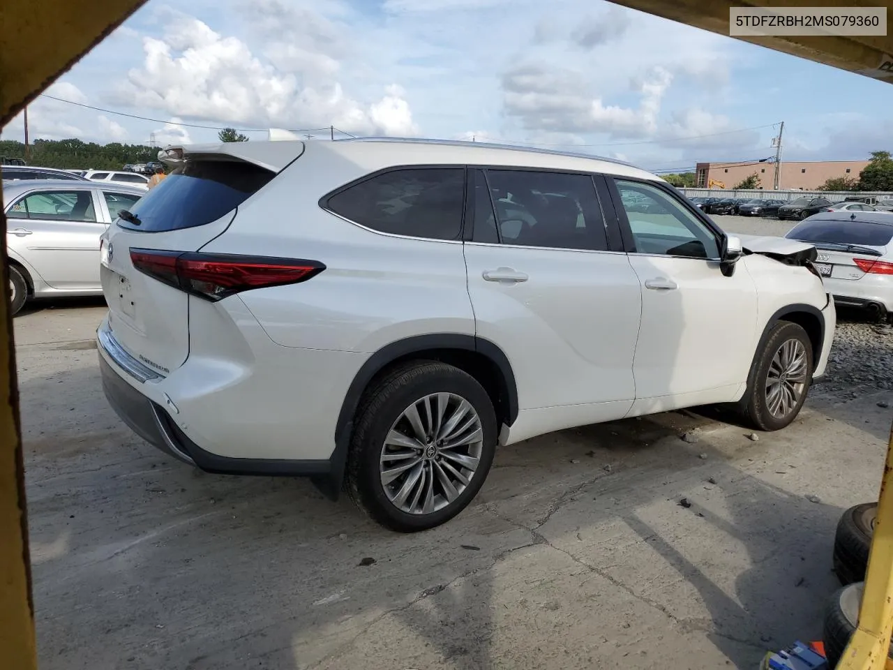 2021 Toyota Highlander Platinum VIN: 5TDFZRBH2MS079360 Lot: 71953094