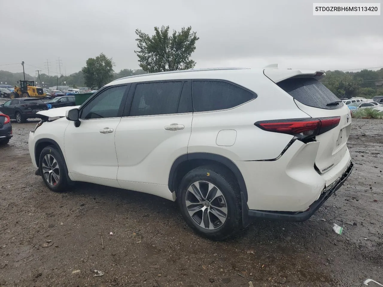 2021 Toyota Highlander Xle VIN: 5TDGZRBH6MS113420 Lot: 73148834