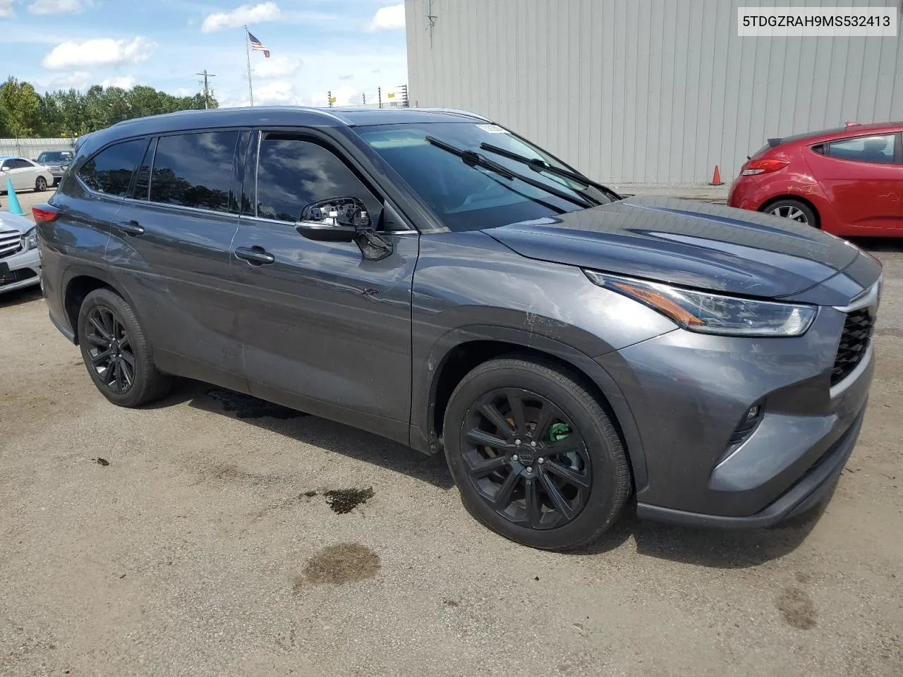 2021 Toyota Highlander Xle VIN: 5TDGZRAH9MS532413 Lot: 73292604