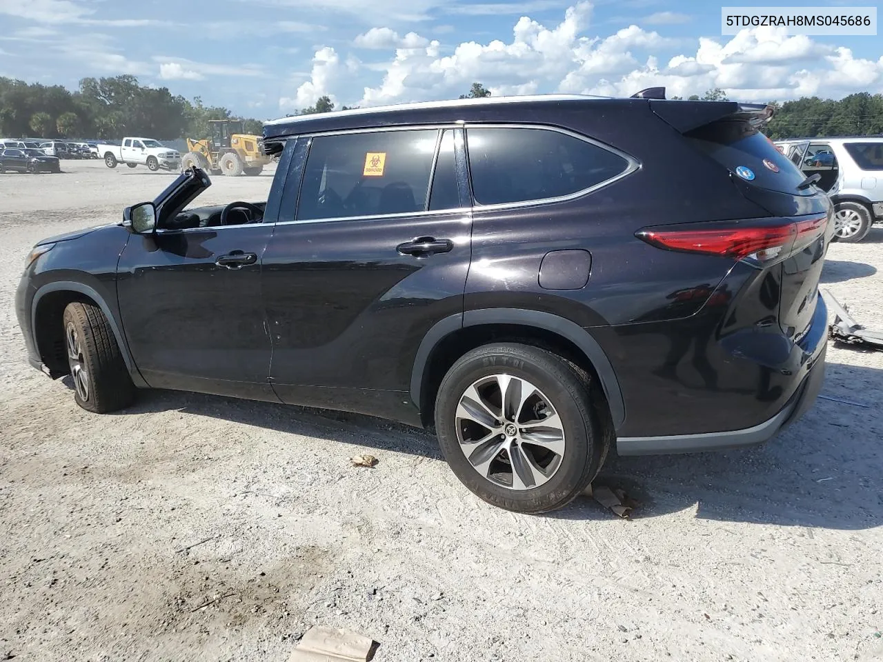 2021 Toyota Highlander Xle VIN: 5TDGZRAH8MS045686 Lot: 73432294