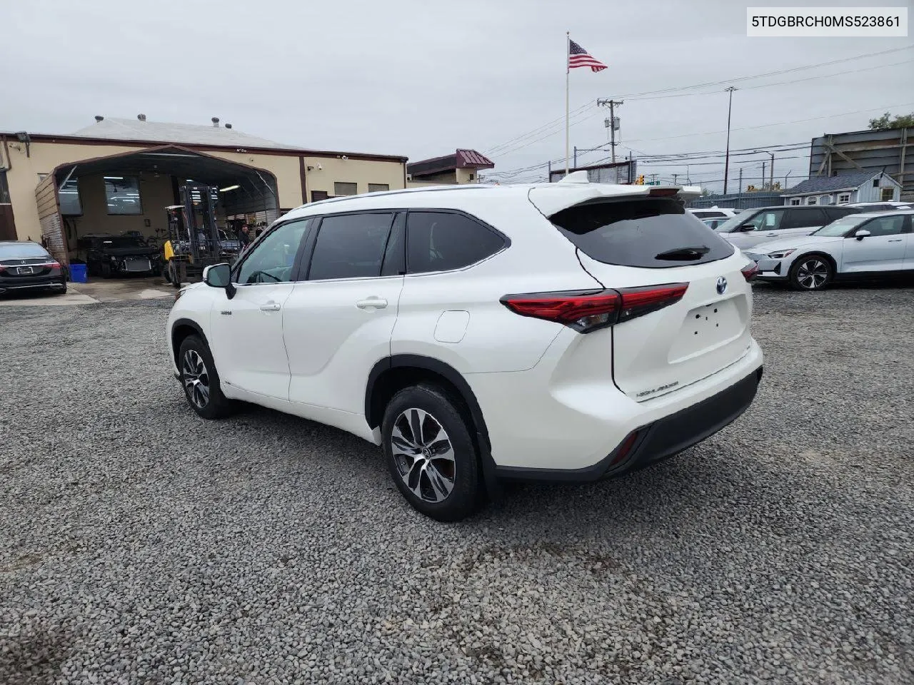 2021 Toyota Highlander Hybrid Xle VIN: 5TDGBRCH0MS523861 Lot: 73509784