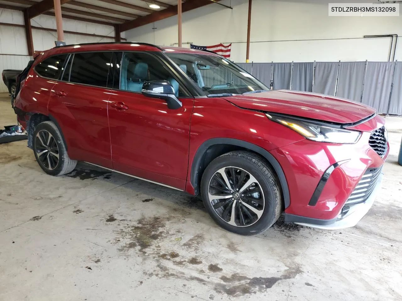 2021 Toyota Highlander Xse VIN: 5TDLZRBH3MS132098 Lot: 73514294