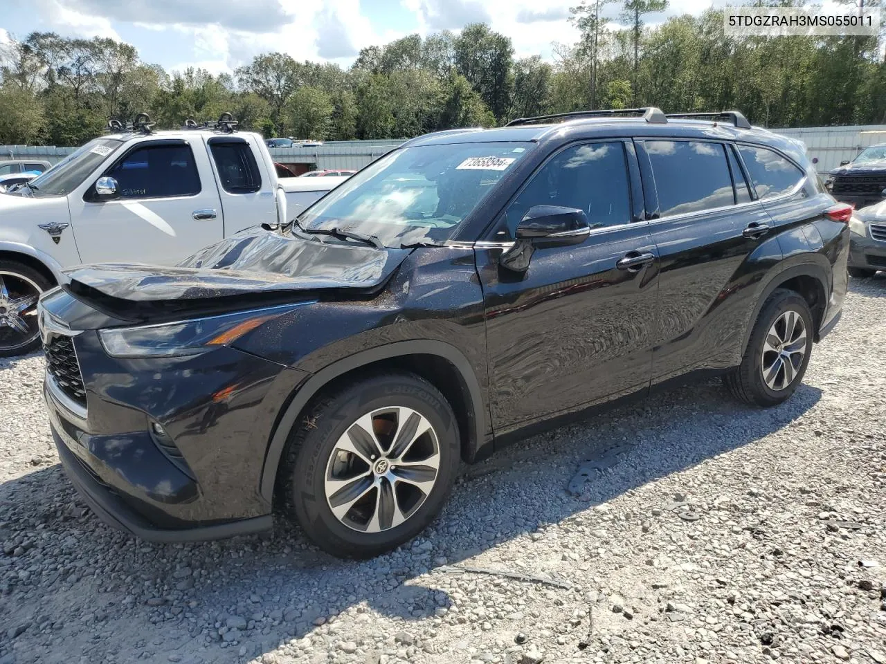 2021 Toyota Highlander Xle VIN: 5TDGZRAH3MS055011 Lot: 73658544