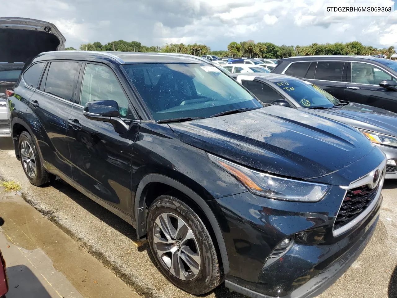 2021 Toyota Highlander Xle VIN: 5TDGZRBH6MS069368 Lot: 73719684