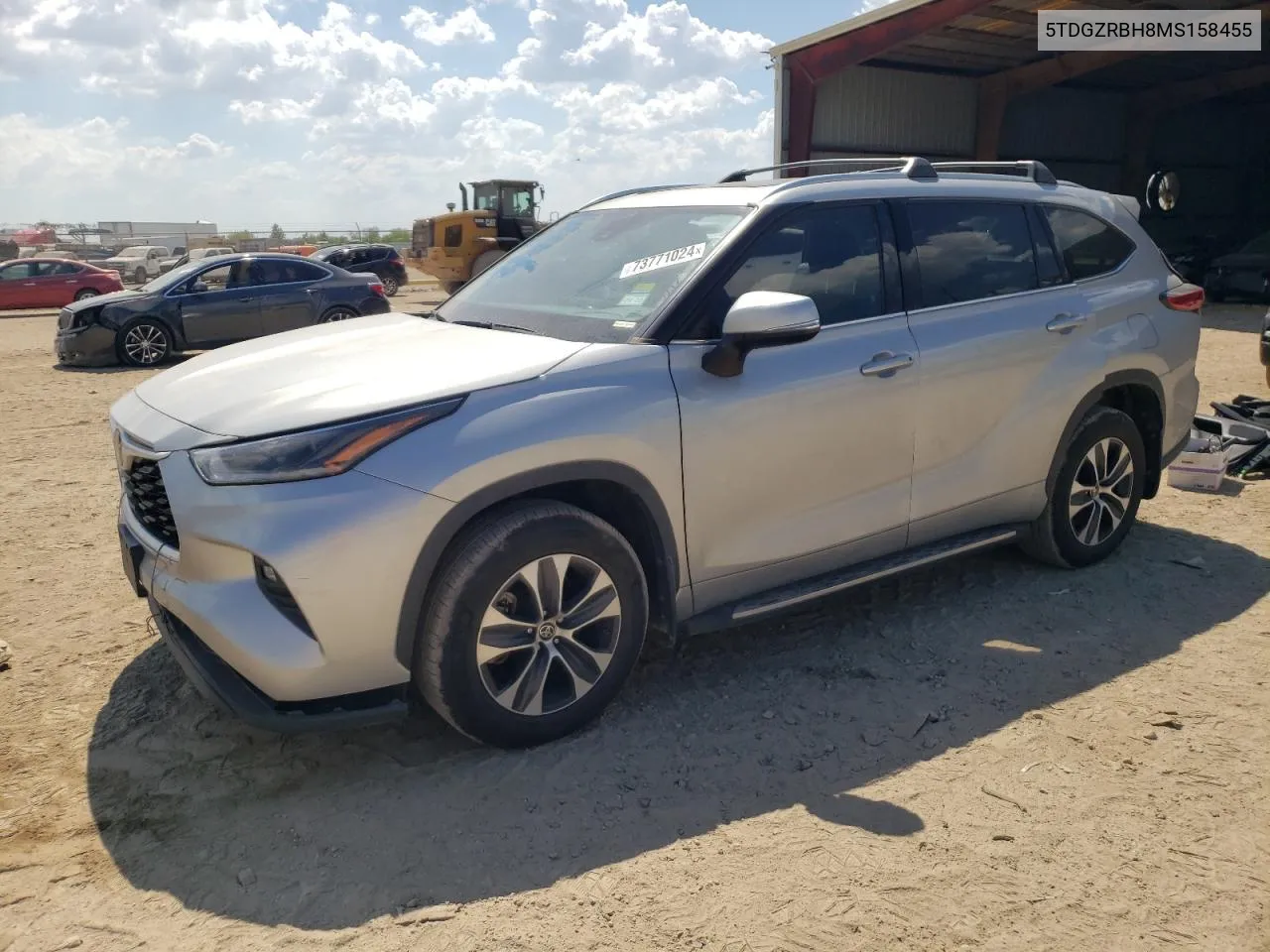 2021 Toyota Highlander Xle VIN: 5TDGZRBH8MS158455 Lot: 73771024