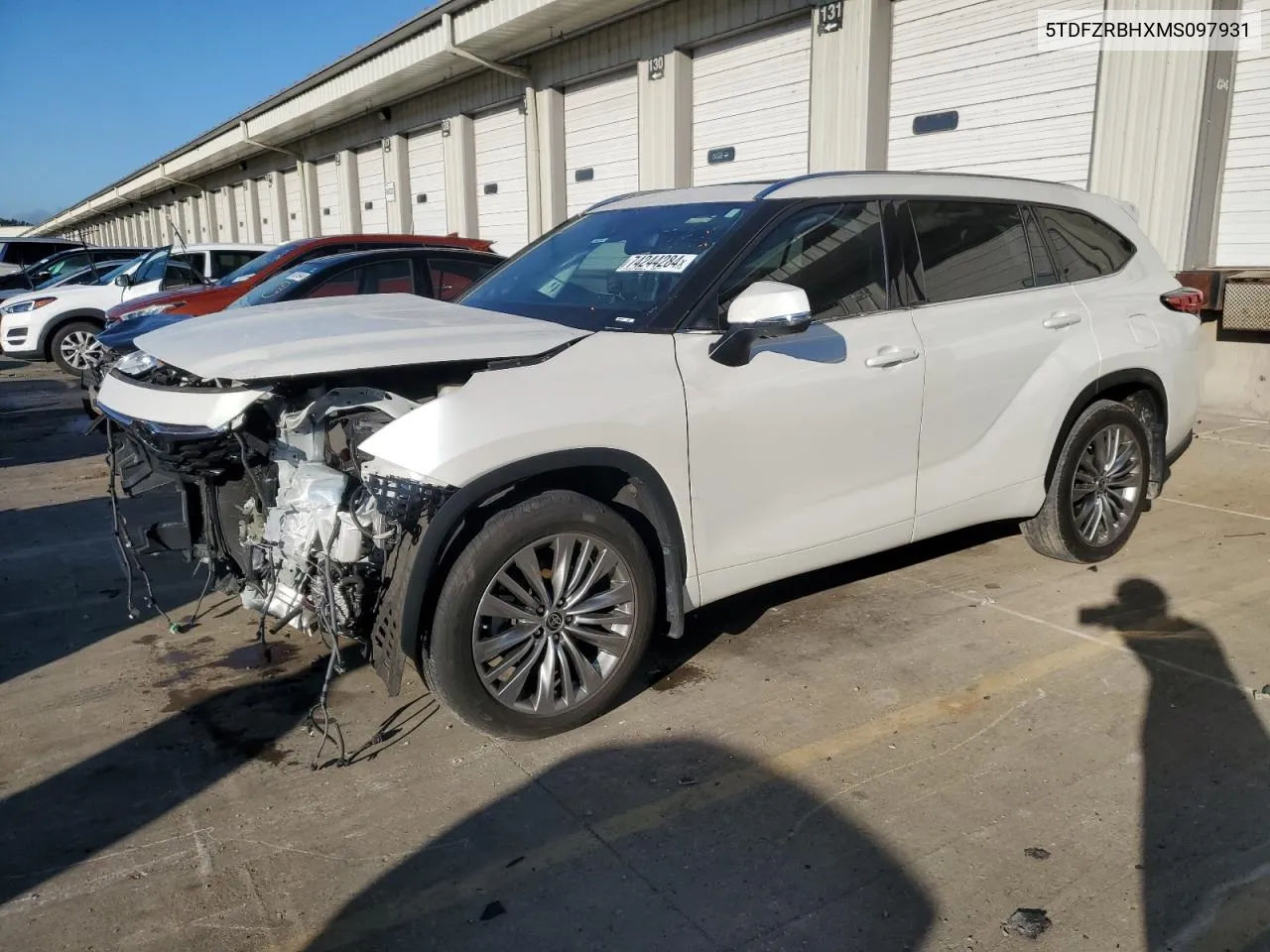 2021 Toyota Highlander Platinum VIN: 5TDFZRBHXMS097931 Lot: 74244284