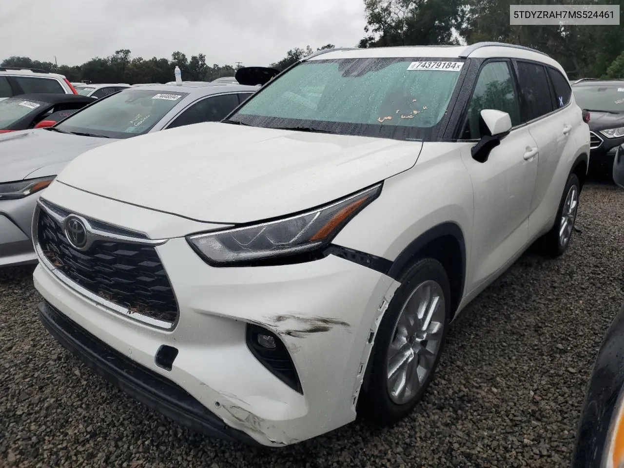 5TDYZRAH7MS524461 2021 Toyota Highlander Limited