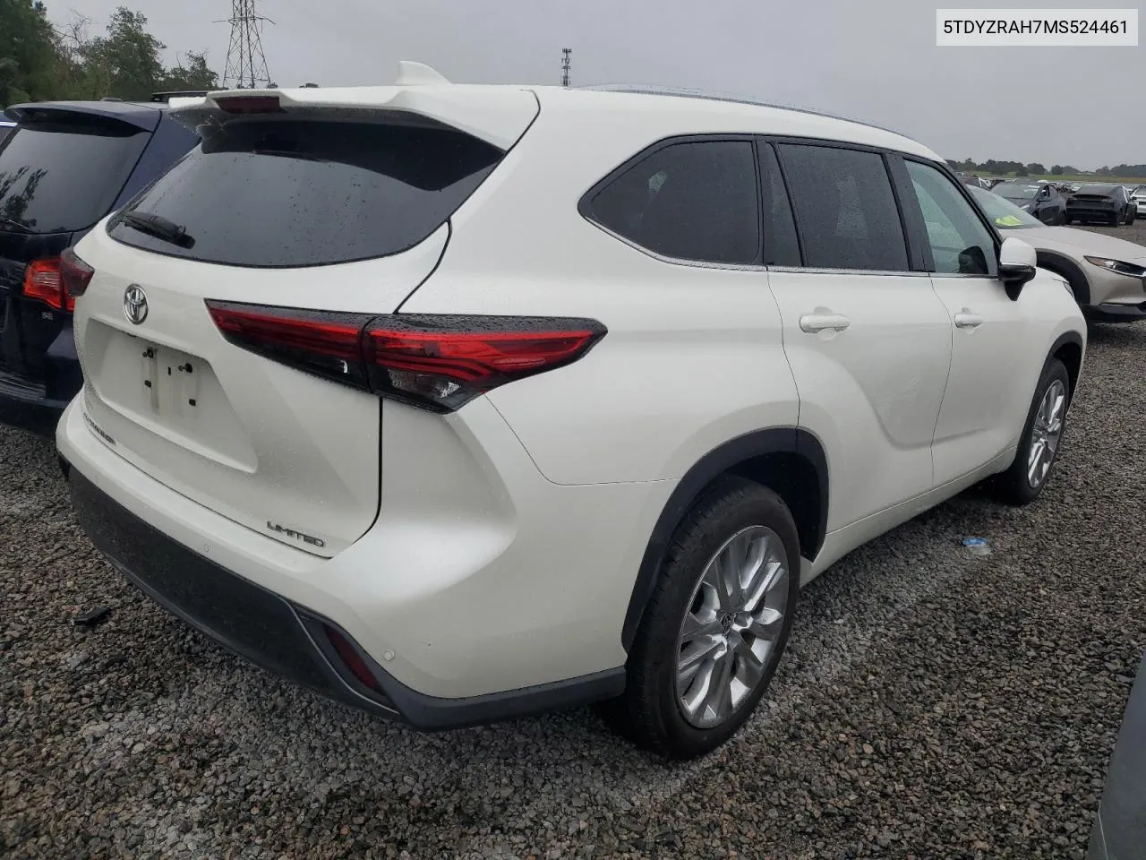 5TDYZRAH7MS524461 2021 Toyota Highlander Limited