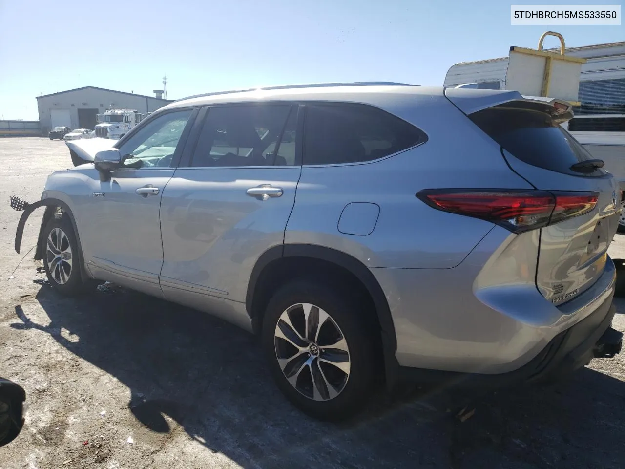 2021 Toyota Highlander Hybrid Xle VIN: 5TDHBRCH5MS533550 Lot: 74472244