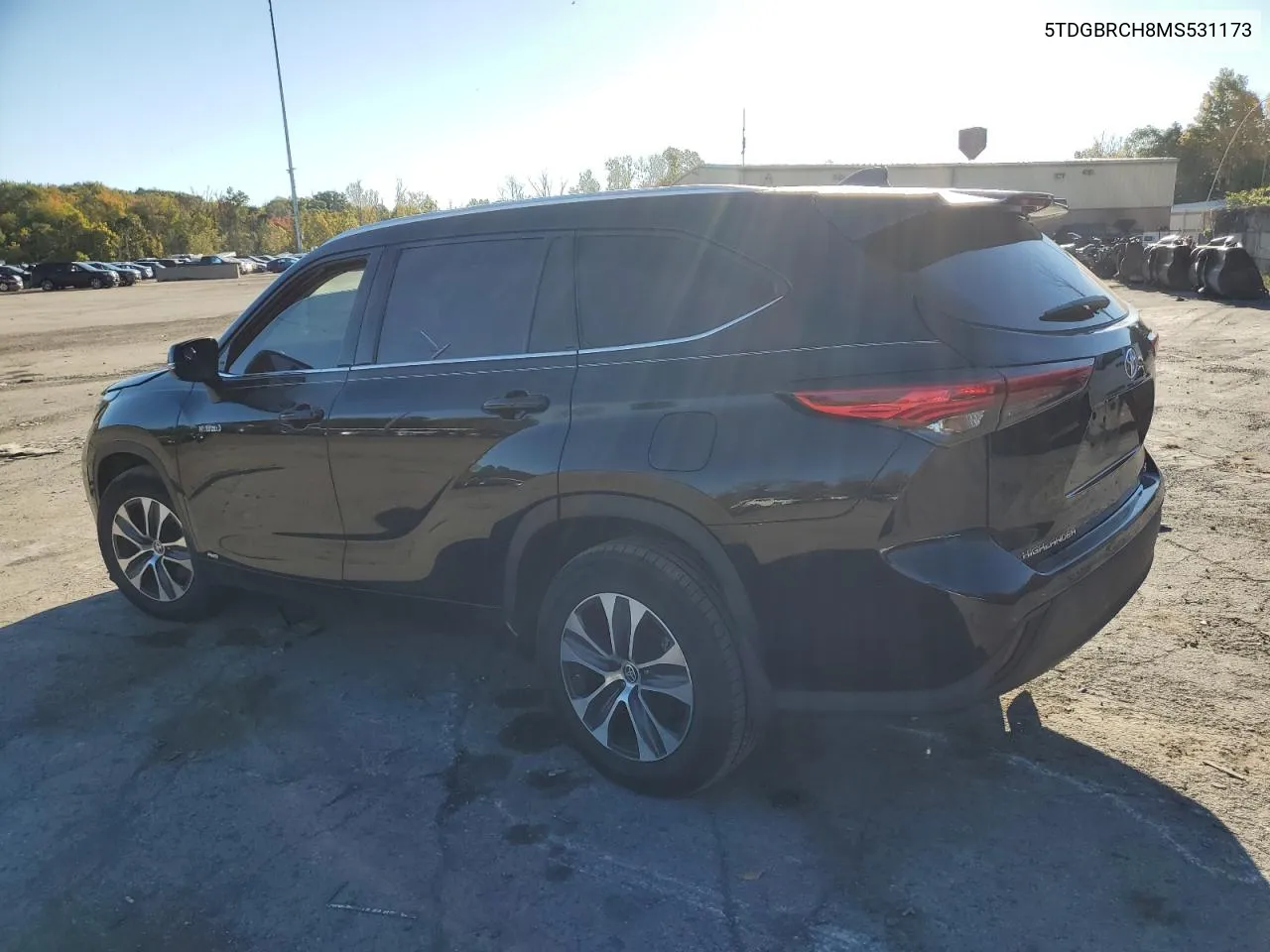 2021 Toyota Highlander Hybrid Xle VIN: 5TDGBRCH8MS531173 Lot: 74919524