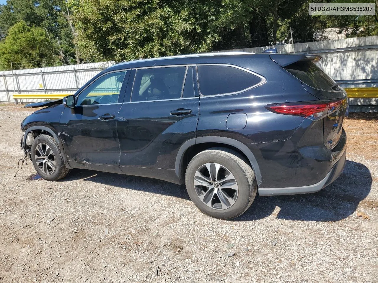 2021 Toyota Highlander Xle VIN: 5TDGZRAH3MS538207 Lot: 75019134