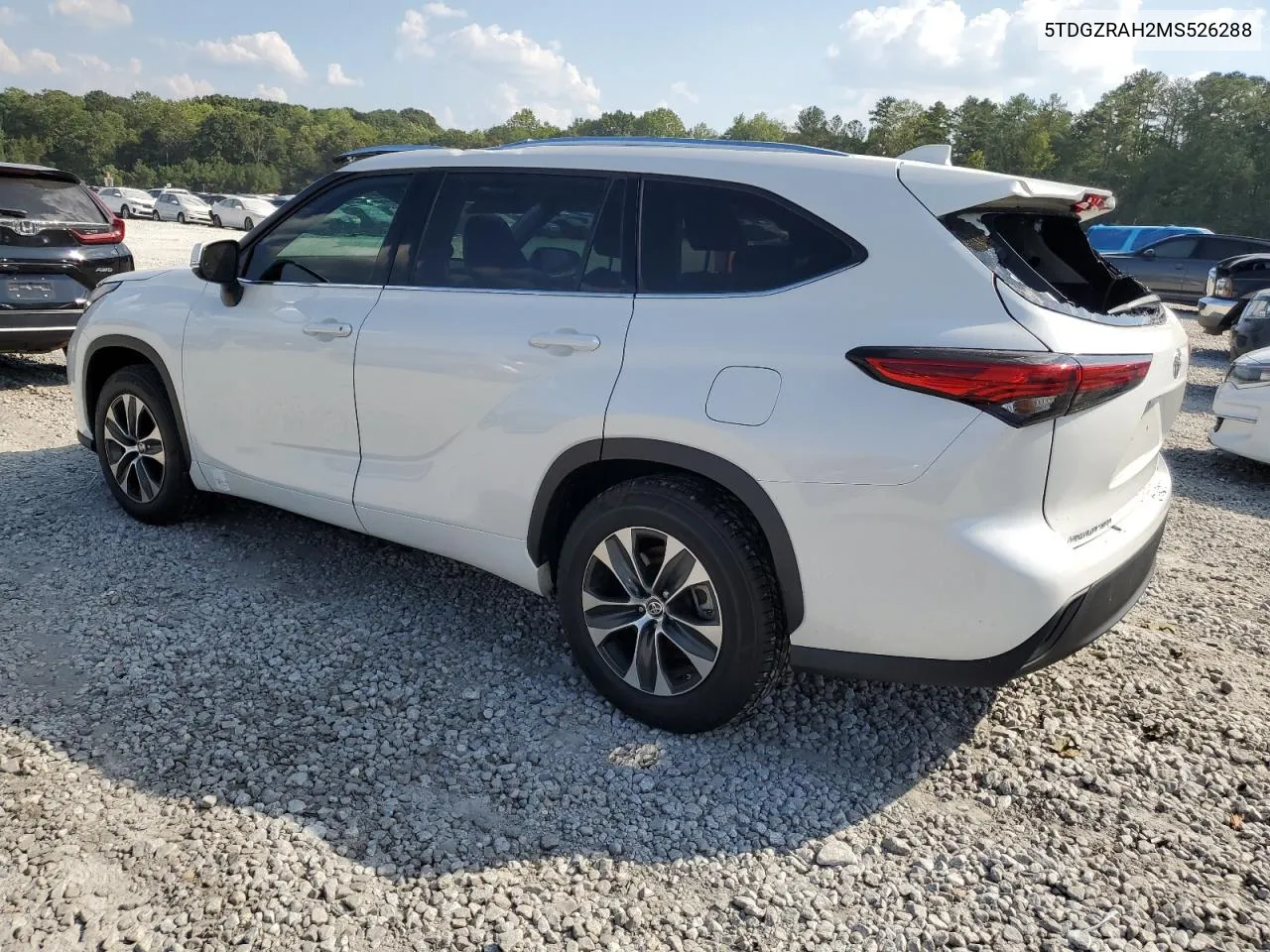 2021 Toyota Highlander Xle VIN: 5TDGZRAH2MS526288 Lot: 75083664