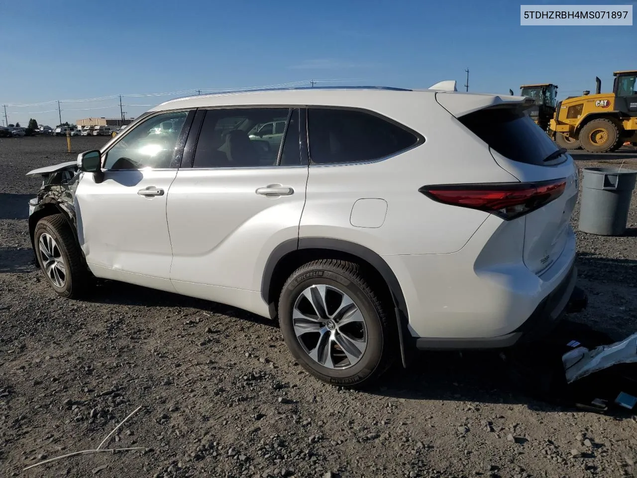 2021 Toyota Highlander Xle VIN: 5TDHZRBH4MS071897 Lot: 75199194