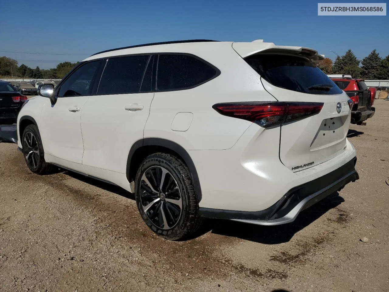 2021 Toyota Highlander Xse VIN: 5TDJZRBH3MS068586 Lot: 75231444