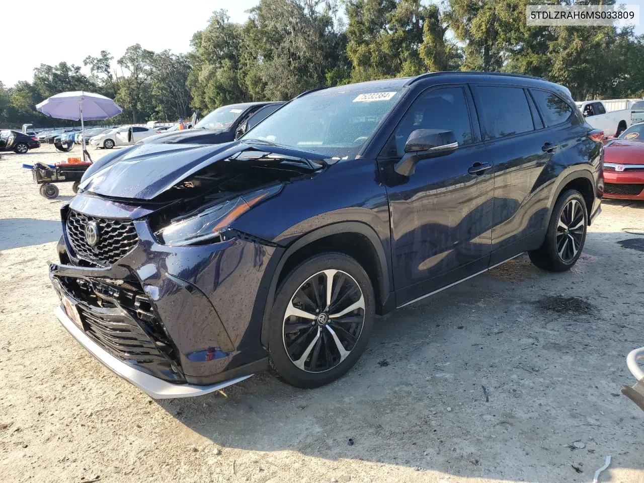 2021 Toyota Highlander Xse VIN: 5TDLZRAH6MS033809 Lot: 75232384