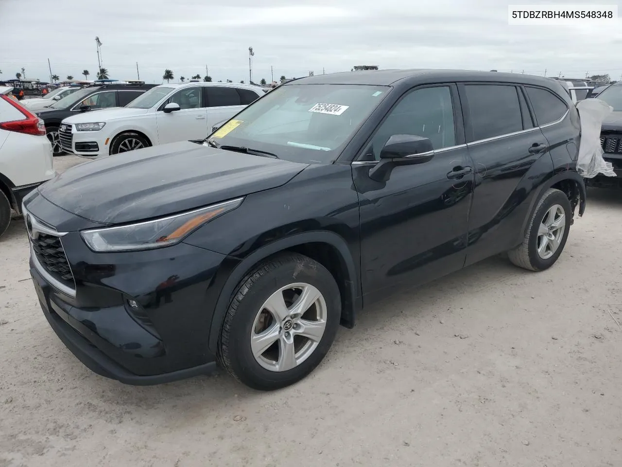 2021 Toyota Highlander L VIN: 5TDBZRBH4MS548348 Lot: 75254824