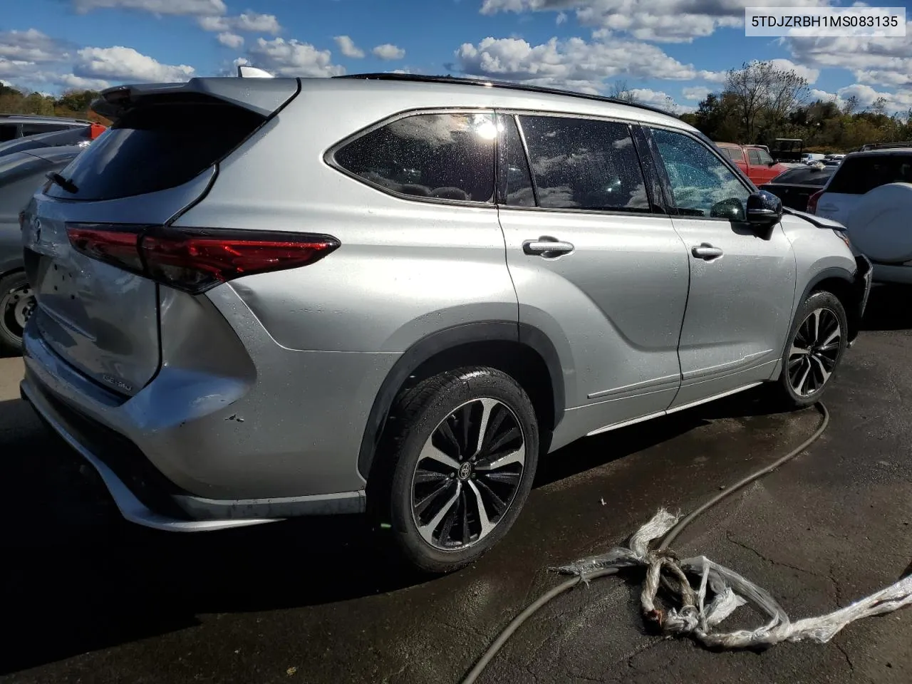 2021 Toyota Highlander Xse VIN: 5TDJZRBH1MS083135 Lot: 75540564