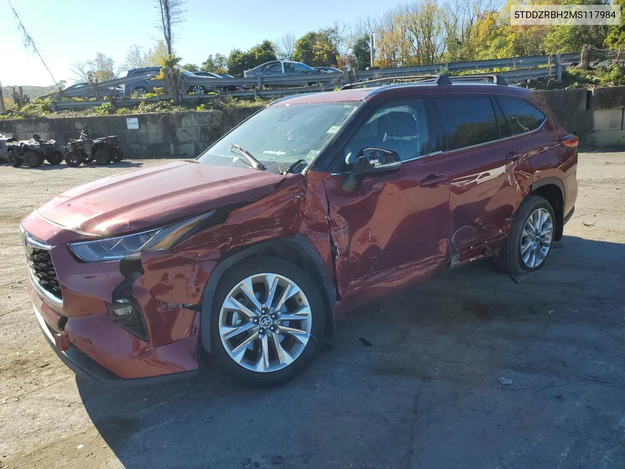 2021 Toyota Highlander Limited VIN: 5TDDZRBH2MS117984 Lot: 75642014