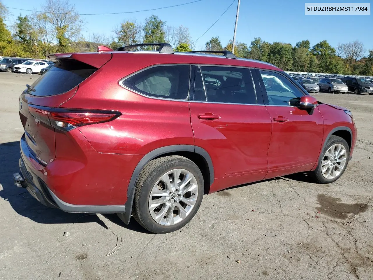 2021 Toyota Highlander Limited VIN: 5TDDZRBH2MS117984 Lot: 75642014