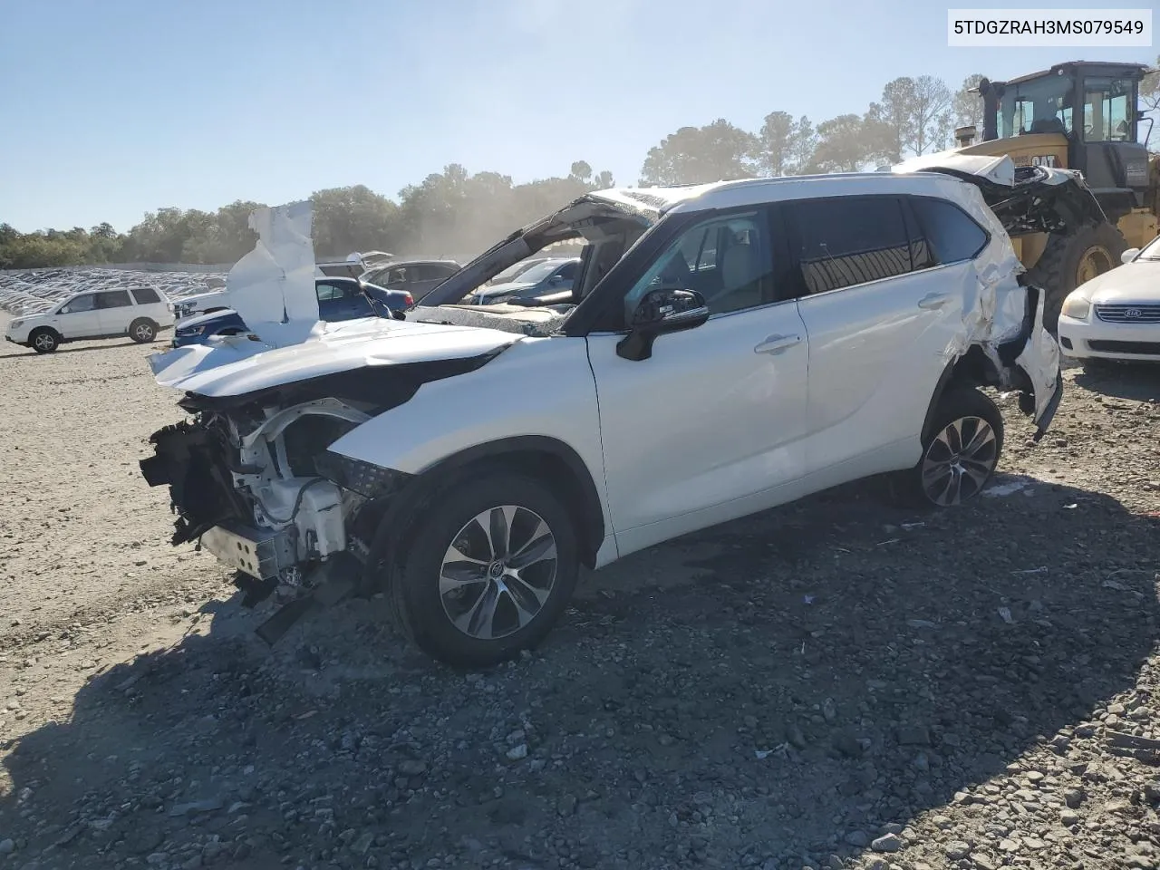 2021 Toyota Highlander Xle VIN: 5TDGZRAH3MS079549 Lot: 75709014