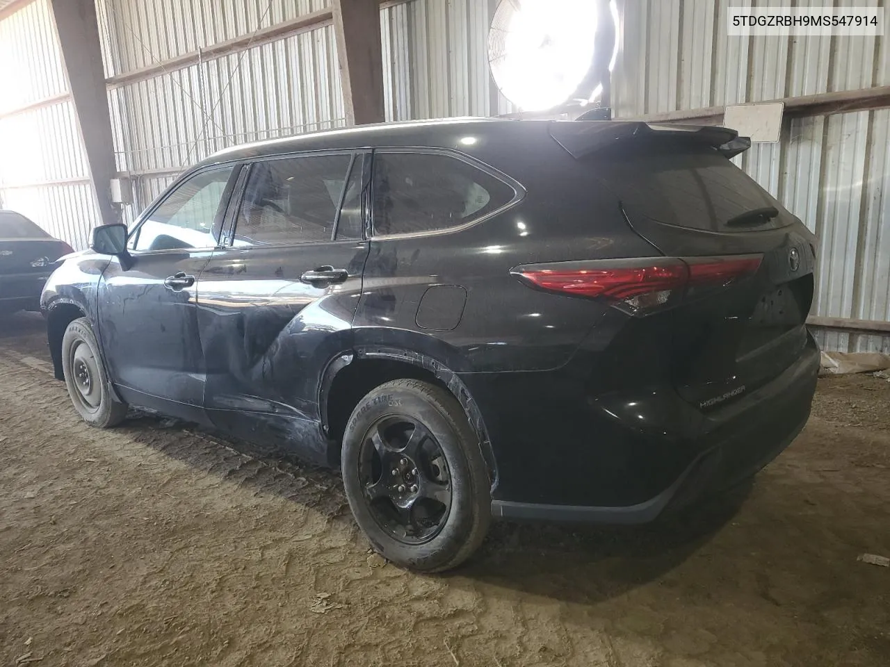 2021 Toyota Highlander Xle VIN: 5TDGZRBH9MS547914 Lot: 75895354