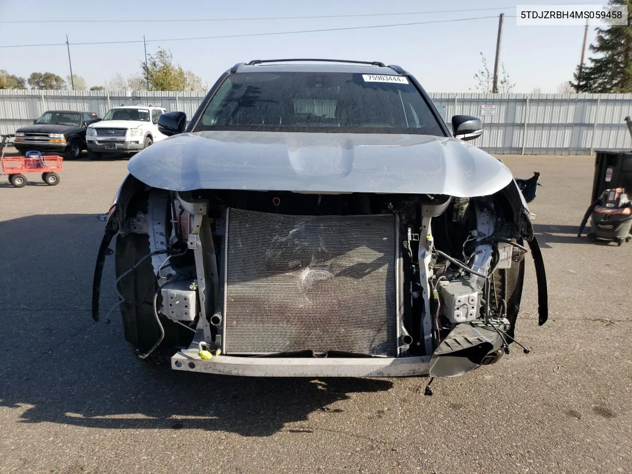 2021 Toyota Highlander Xse VIN: 5TDJZRBH4MS059458 Lot: 75903444