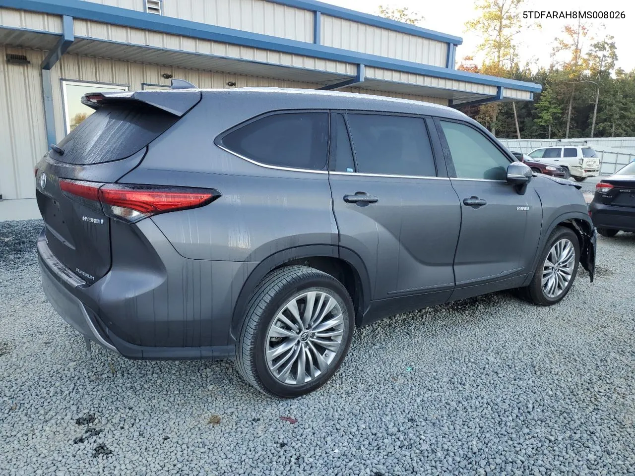 2021 Toyota Highlander Hybrid Platinum VIN: 5TDFARAH8MS008026 Lot: 75931544